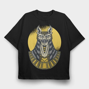 Anubis, Tricou Oversize Barbati (Unisex)