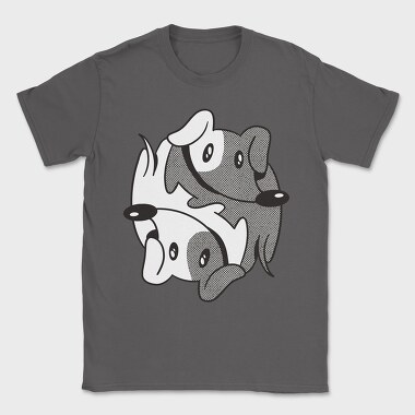 Dachshund Yin Yang, Tricou Barbati (Unisex)