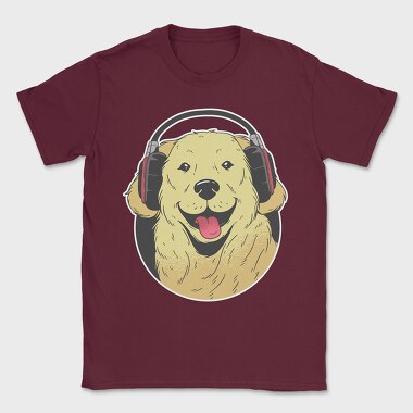 Headphone Dog, Tricou Barbati (Unisex)