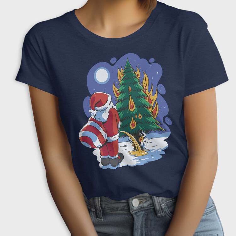 Santa Tree Pee, Tricou Femei