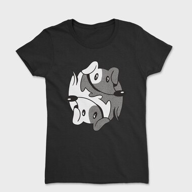 Dachshund Yin Yang, Tricou Femei