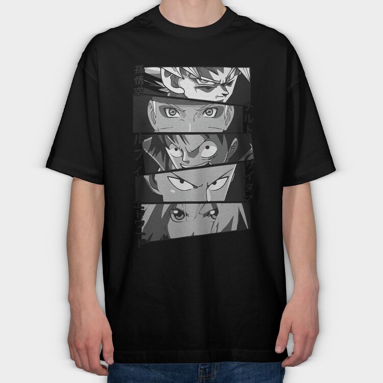 Dragon Ball Z 1, Tricou Oversize Barbati (Unisex)