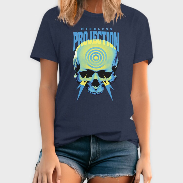 Negative Skull Circles, Tricou Barbati (Unisex)