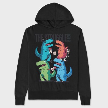 Dino Problems, Hanorac Oversize Barbati (Unisex)