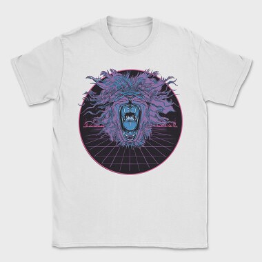 Lion Vaporwave, Tricou Barbati (Unisex)