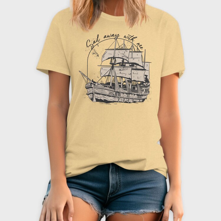 Sail Away With Me, Tricou Barbati (Unisex)