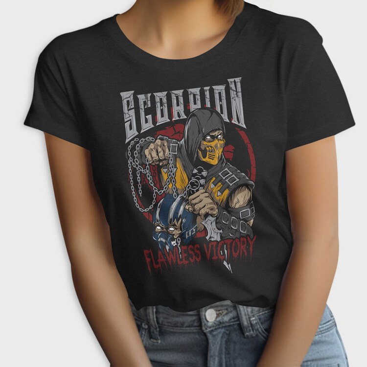 Scorpion Flawless Victory Mortal Kombat, Tricou Femei