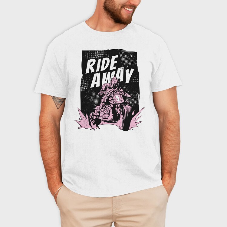 Ride Away, Tricou Barbati (Unisex)