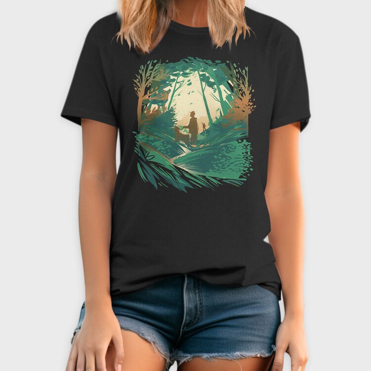 Walk Woods Dog, Tricou Barbati (Unisex)