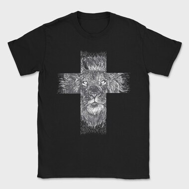 Lion Cross, Tricou Barbati (Unisex)