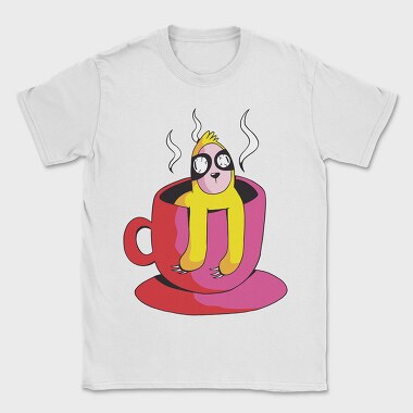 Sloth On Coffee, Tricou Barbati (Unisex)