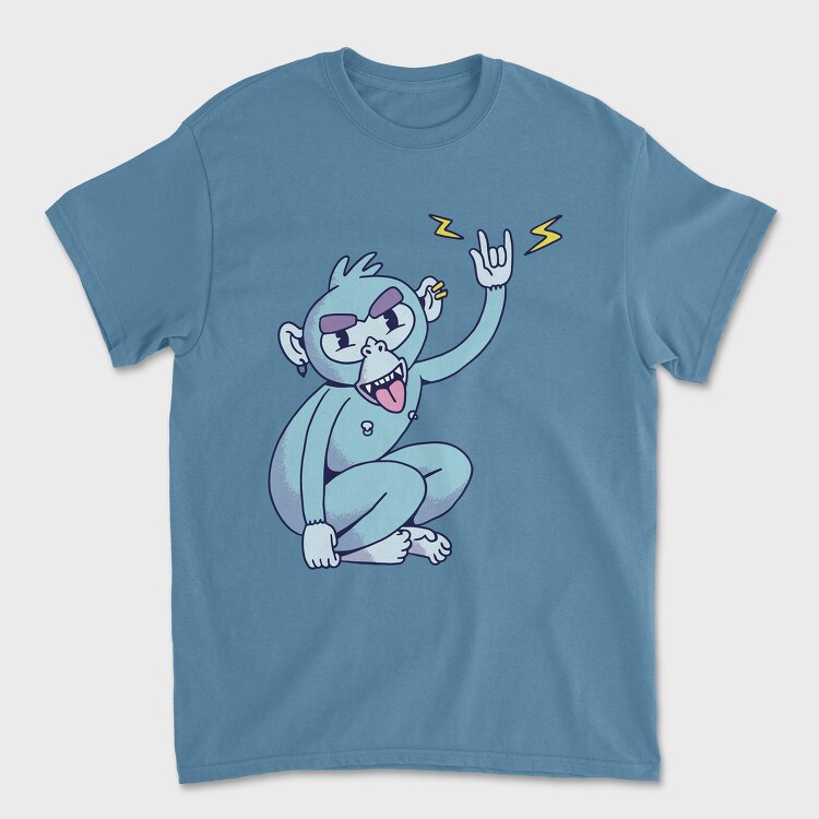 Rock Monkey, Tricou Barbati (Unisex)