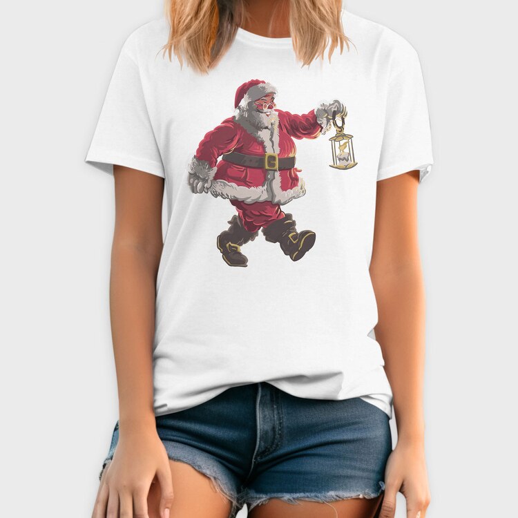Santa Walking, Tricou Barbati (Unisex)