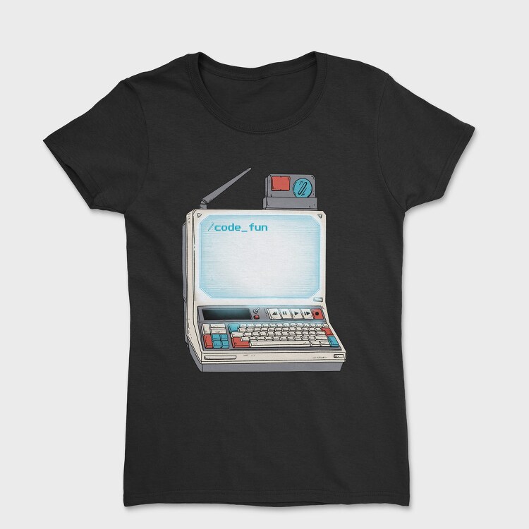 Old Computer Technology Code Fun, Tricou Femei