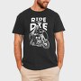Ride or Die Monochrome, Tricou Barbati (Unisex)