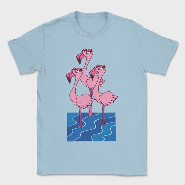 Flamingo Trio, Tricou Barbati (Unisex)