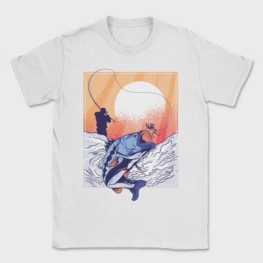 Fisherman Fish, Tricou Barbati (Unisex)