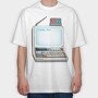 Old Computer Technology Code Fun, Tricou Oversize Barbati (Unisex)