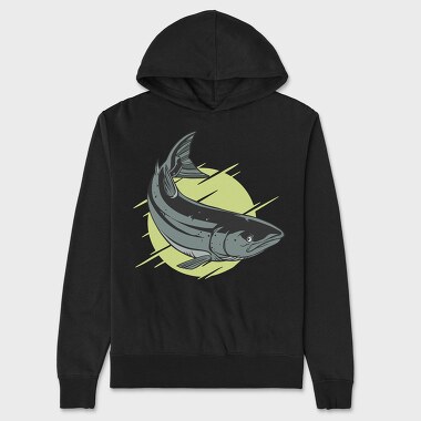 Fish Atlantic Salmon, Hanorac Oversize Barbati (Unisex)