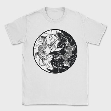 Fish Yng Yang, Tricou Barbati (Unisex)