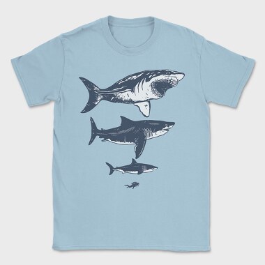 Megalodon Sizes, Tricou Barbati (Unisex)