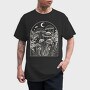 Mushrooms Moon Monochrome, Tricou Barbati (Unisex)