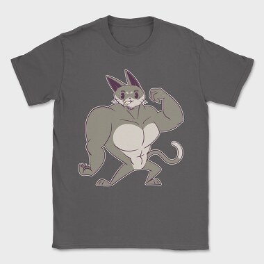 Muscle Cat, Tricou Barbati (Unisex)