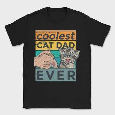 Coolest Cat Dad, Tricou Barbati (Unisex)