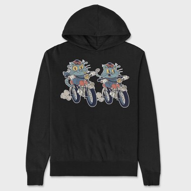 Bike Cat, Hanorac Oversize Barbati (Unisex)