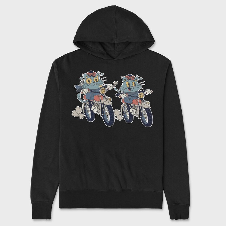 Bike Cat, Hanorac Oversize Barbati (Unisex)
