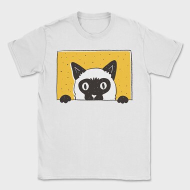 Peeking Cat, Tricou Barbati (Unisex)