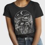Mushrooms Moon Monochrome, Tricou Femei