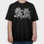 Bike Cat, Tricou Oversize Barbati (Unisex)