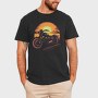 Motorcycle Sunset, Tricou Barbati (Unisex)