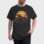 Motorcycle Sunset, Tricou Barbati (Unisex)