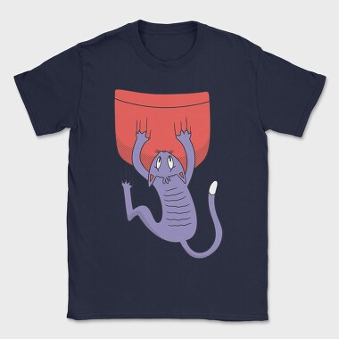 Cat Falling Pocket, Tricou Barbati (Unisex)