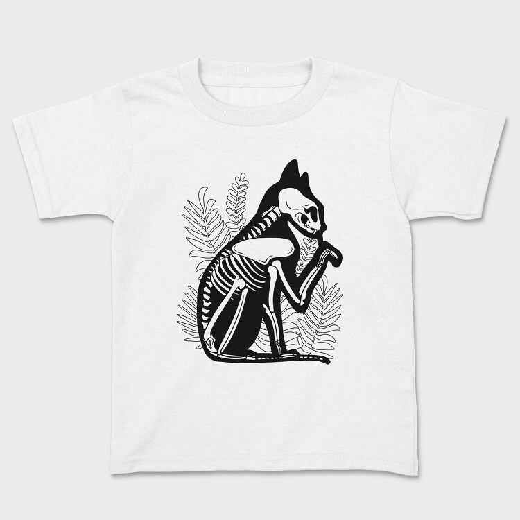 Cat Skeleton, Tricou Copii
