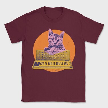 Cat Synth, Tricou Barbati (Unisex)