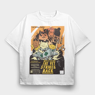 Cat Wars, Tricou Oversize Barbati (Unisex)