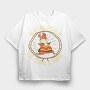 Hamster Running, Tricou Oversize Barbati (Unisex)