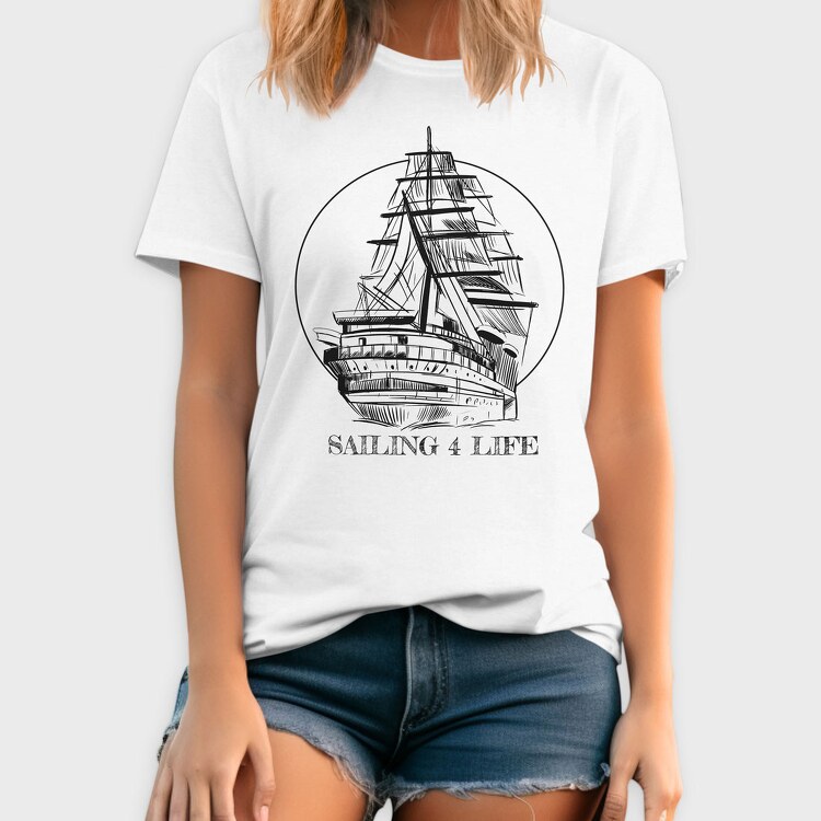 Sailing Boat, Tricou Barbati (Unisex)