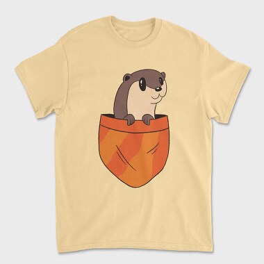 Pocket Otter, Tricou Barbati (Unisex)