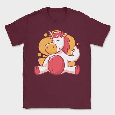 Unicorn Middle Finger, Tricou Barbati (Unisex)