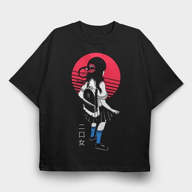 Crimson X, Tricou Oversize Barbati (Unisex)