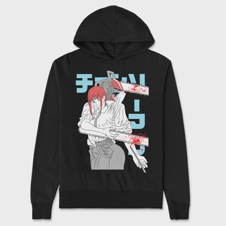 Chainsaw Man 7, Hanorac Oversize Barbati (Unisex)
