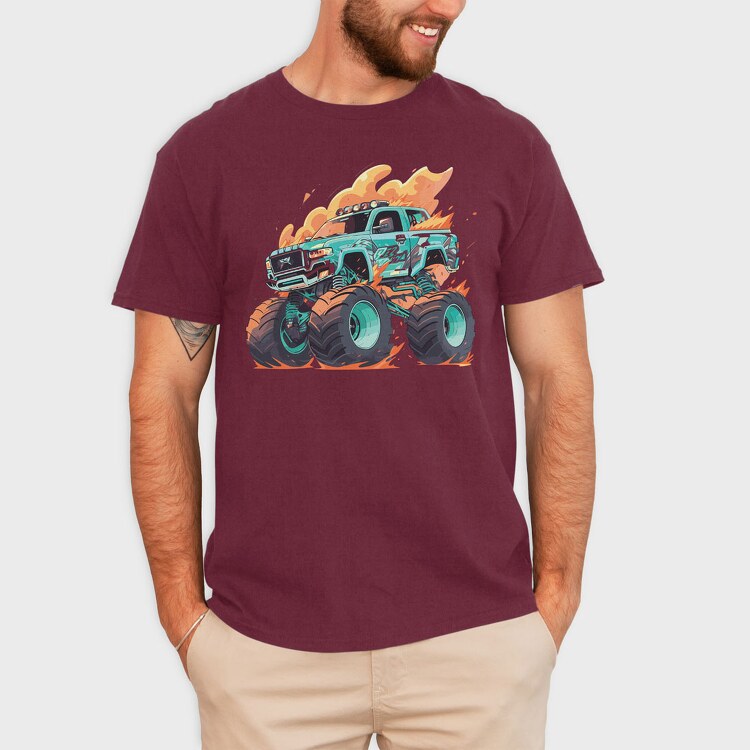 Monster Truck, Tricou Barbati (Unisex)