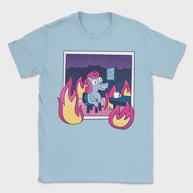 Unicorn in Fire, Tricou Barbati (Unisex)
