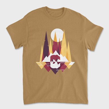 Bear Mountain Geometric, Tricou Barbati (Unisex)