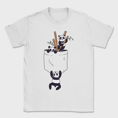Pocket Pandas, Tricou Barbati (Unisex)