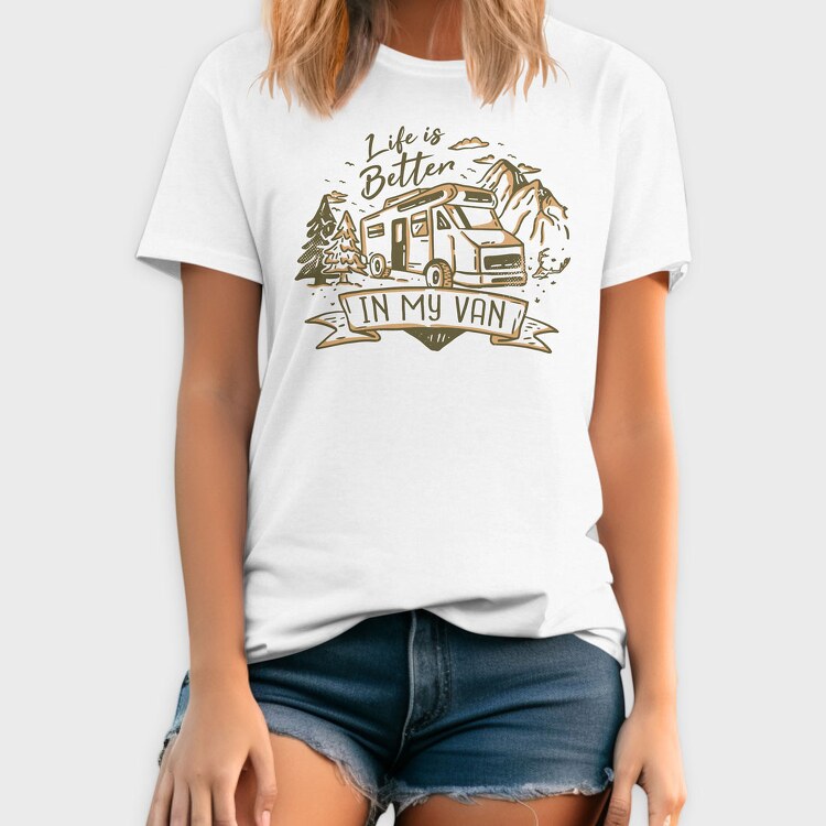 Life Is Better in My Van, Tricou Barbati (Unisex)